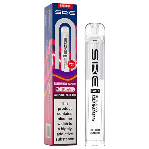 Blueberry Sour Raspberry Bar 600 20mg Prefilled Pods by SKE Crystal