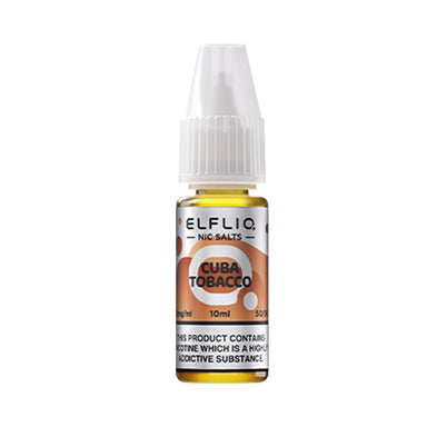 Elf Bar ELFLIQ Cuba Tobacco 10ml Nic Salt  Vapor Shop Direct