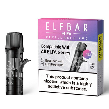 Elf Bar ELFA Refillable Pod - 2pk Vapor Shop Direct Elf Bar ELFA Refillable Pod - 2pk Vapor Shop Direct