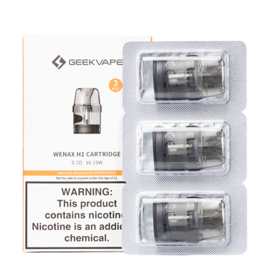 Geekvape Wenax H1 Replacement Pods - 3 Pack Vapor Shop Direct Geekvape Wenax H1 Replacement Pods - 3 Pack Vapor Shop Direct