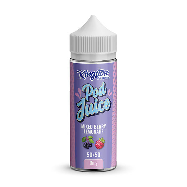 Kingston Pod Juice Mixed Berry Lemonade 100ml Shortfill