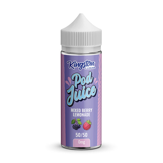 Kingston Pod Juice Mixed Berry Lemonade 100ml Shortfill