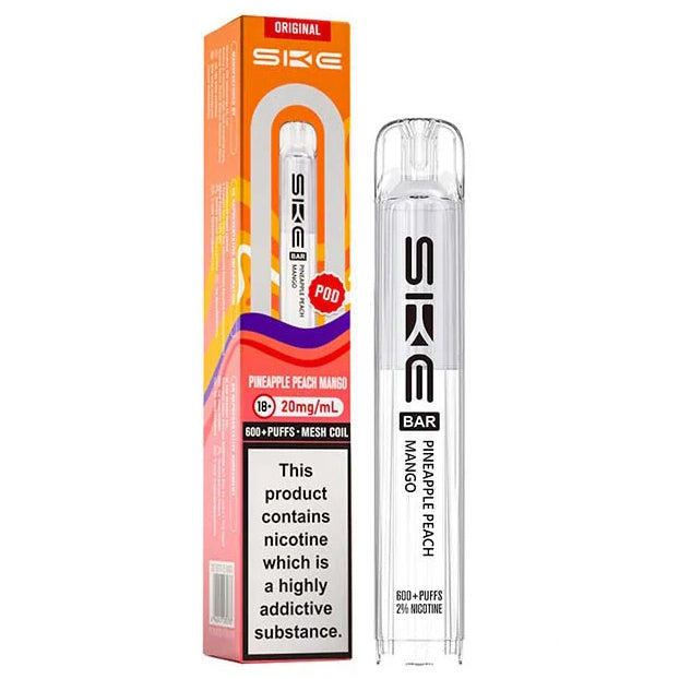 Pineapple Peach Mango Bar 600 20mg Prefilled Pods by SKE Crystal