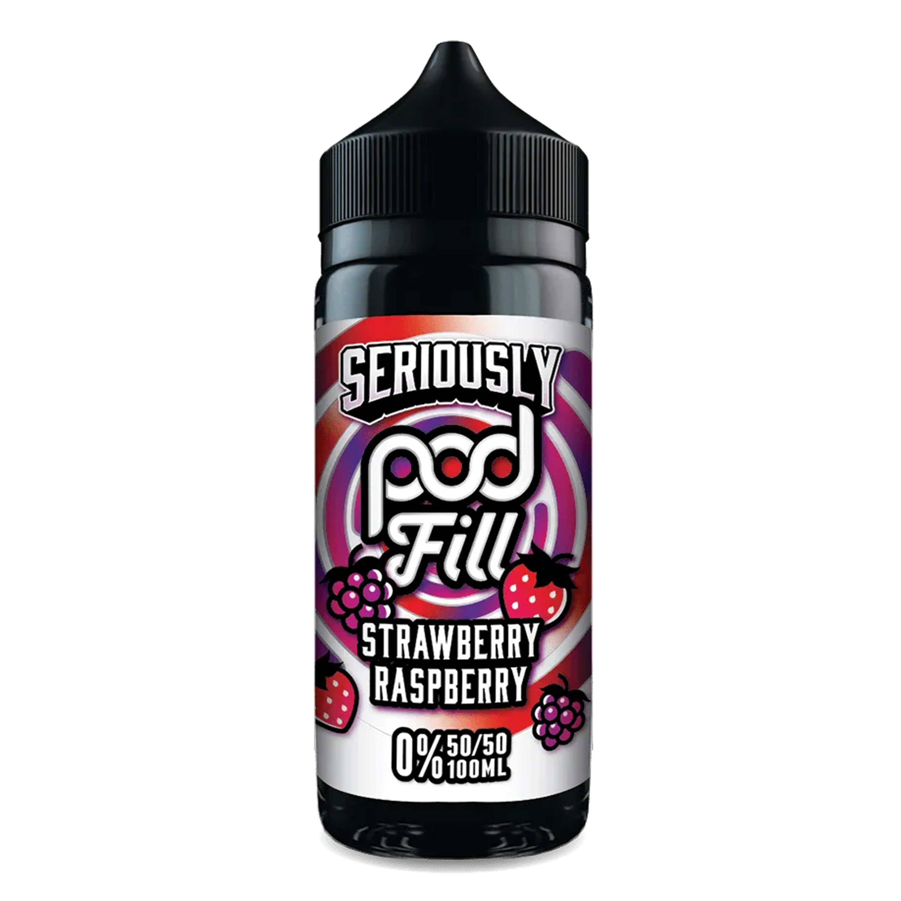 Seriously Pod Fill Strawberry Raspberry 50/50 100ml Shortfill