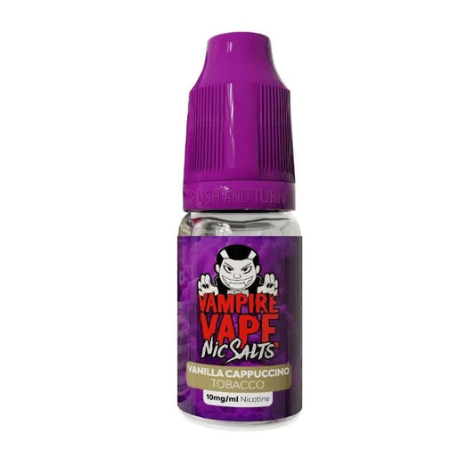 Vanilla Cappuccino Tobacco Nic Salt by Vampire Vape - Nic Salts UK