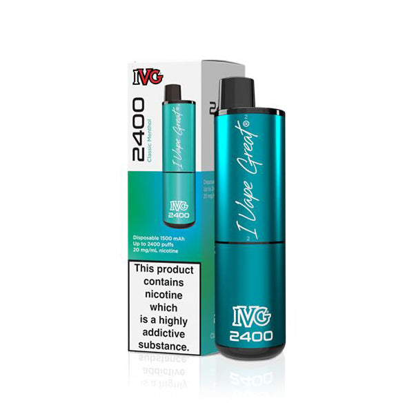 IVG 2400 Classic Menthol Disposable Vape