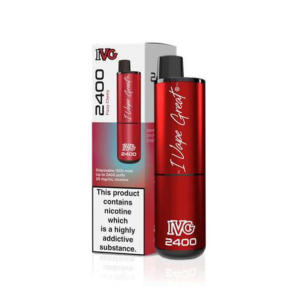 IVG 2400 Fizzy Cherry Disposable Vape