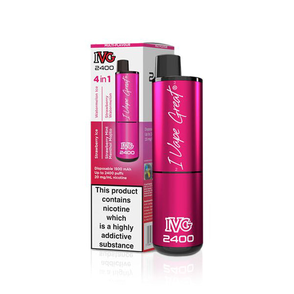 IVG 2400 4 in 1 Pink Edition Disposable Vape