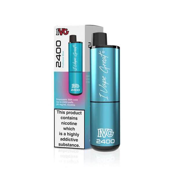 IVG 2400 Professor Blue Disposable Vape