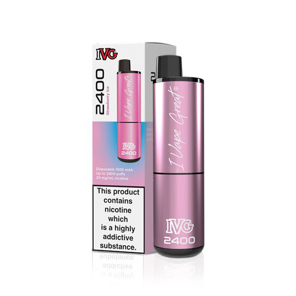 IVG 2400 Strawberry Ice Disposable vape