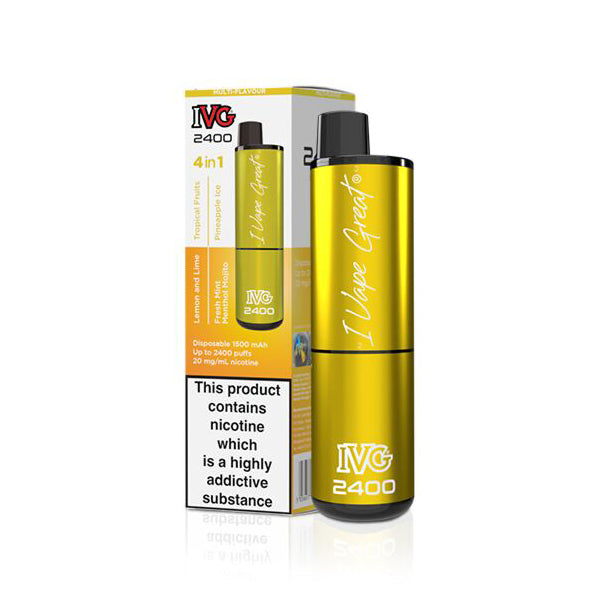 IVG 2400 4 in 1 Yellow Edition Disposable Vape