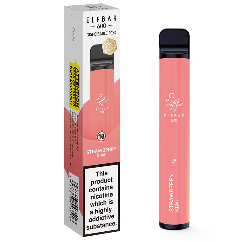 Elf Bar 600 Disposable Device 1% (10mg)-Apple Peach