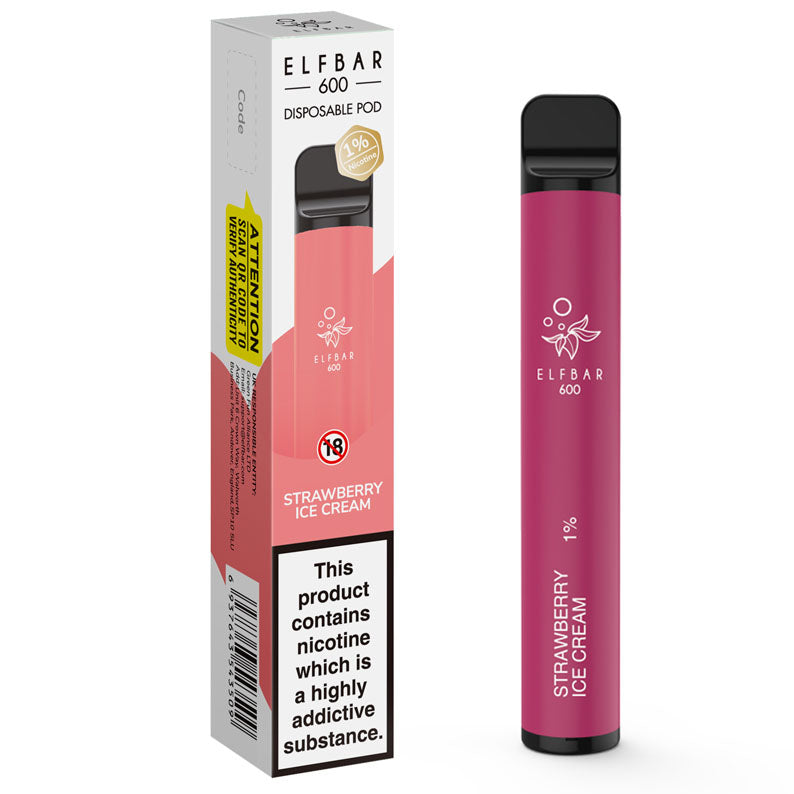 Elf Bar 600 Disposable Device 1% (10mg)-Blue Razz Lemonade