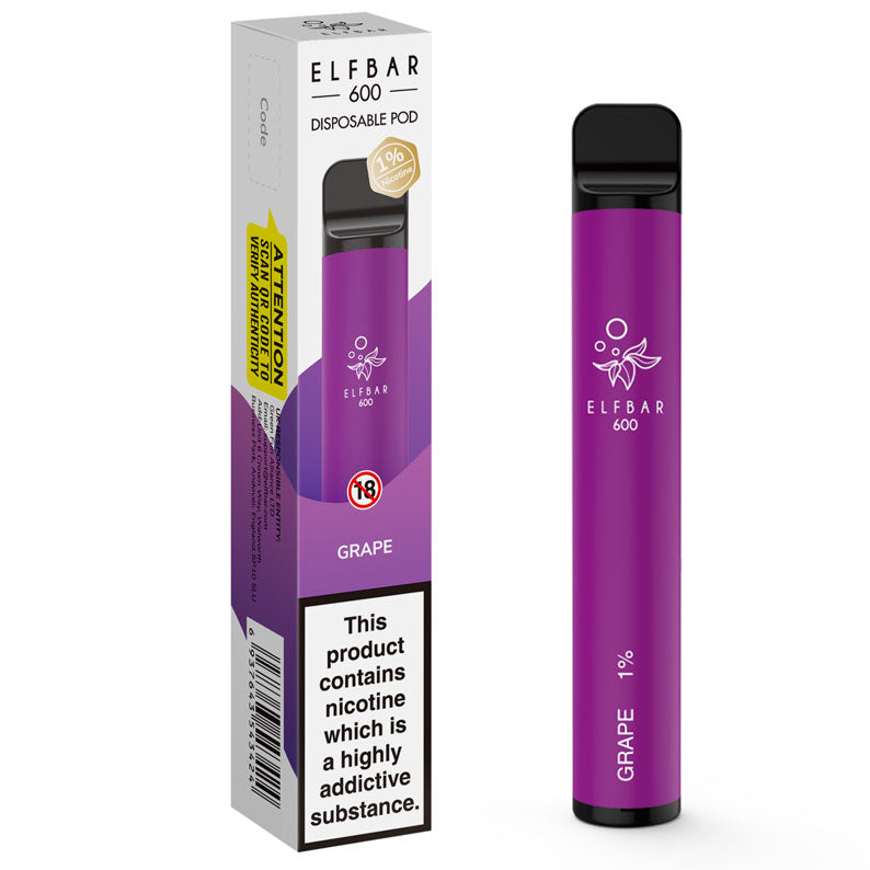 Elf Bar 600 Grape Disposable Pod
