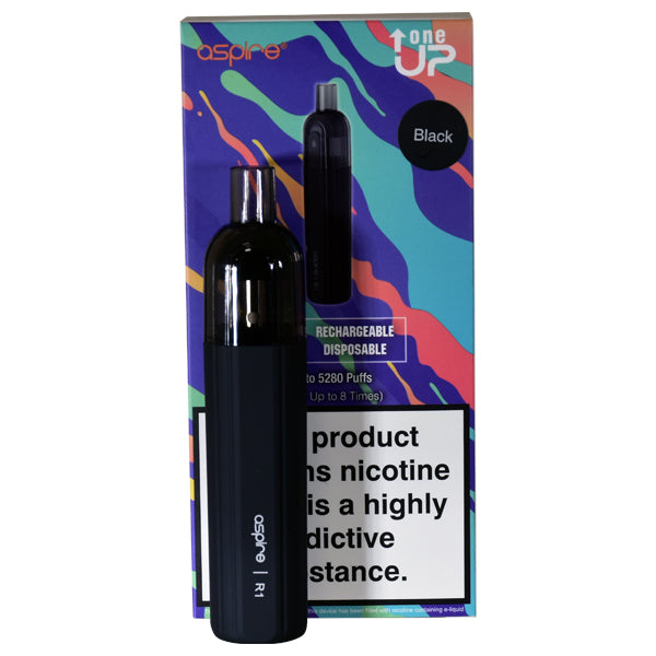 Aspire One Up R1 Rechargeable Disposable Device-Black