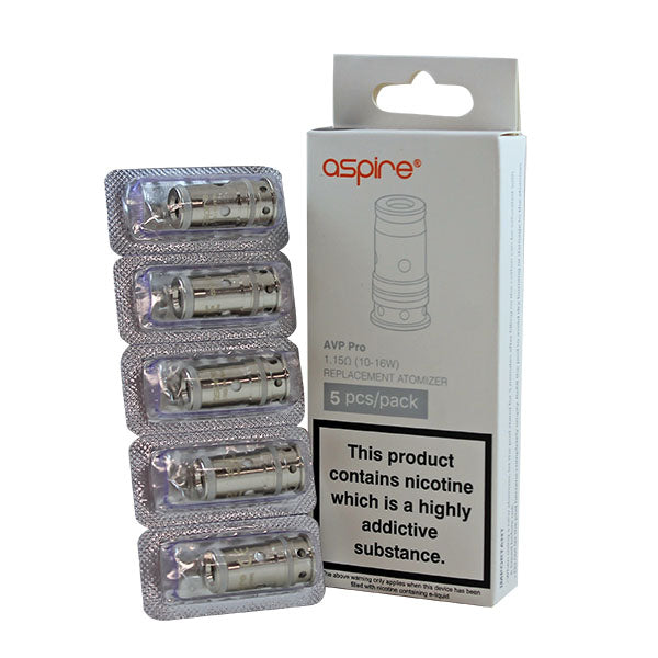 Aspire AVP Pro Replacement Coils 5 Pack-Standard 1.15Ω (10-16W)