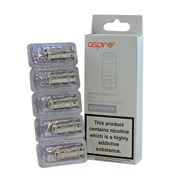 Aspire AVP Pro Replacement Coils 5 Pack-Mesh 0.65Ω