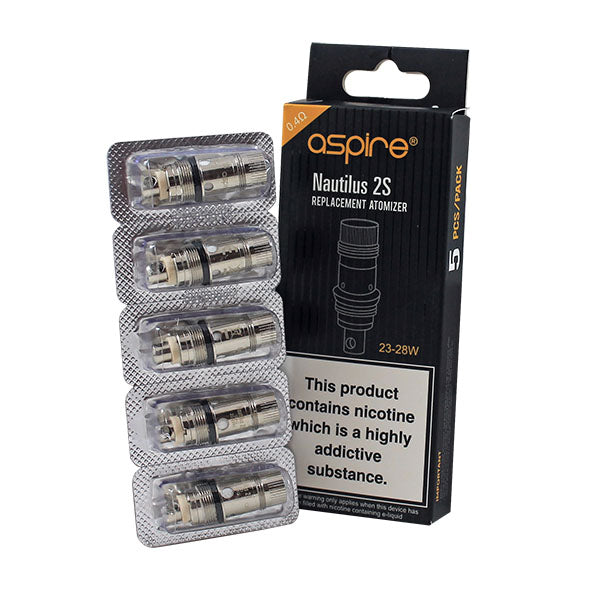 Aspire Nautilus 2s Replacement Coils 5pcs-0.4Ω (23-28W)