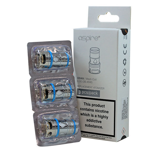 Aspire Odan Replacement Coils 3 Pack-0.3 ohm