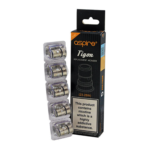 Aspire Tigon Replacement Coils 5 Pack-0.4Ω (23-28W)
