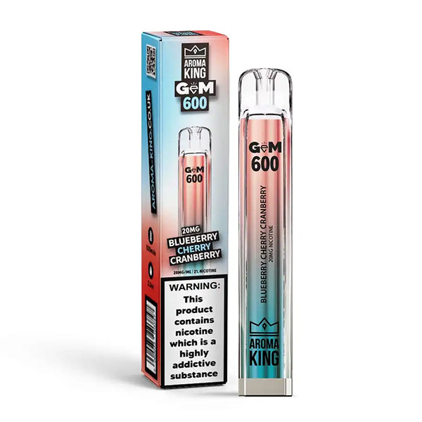 Aroma King Gem 600 Disposable Vape Device - Blueberry Cherry Cranberry