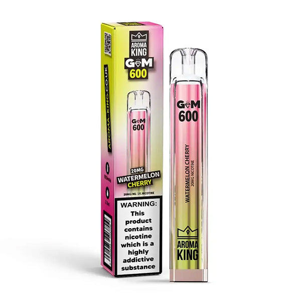 Aroma King Gem 600 Disposable Vape Device - Watermelon Cherry