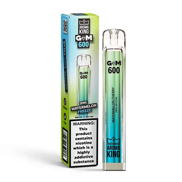 Aroma King Gem 600 Disposable Vape Device - Watermelon Freeze