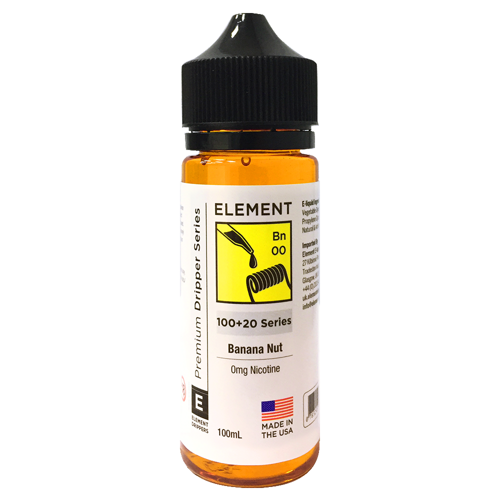 Banana Nut E-liquid by Element 100ml Shortfill