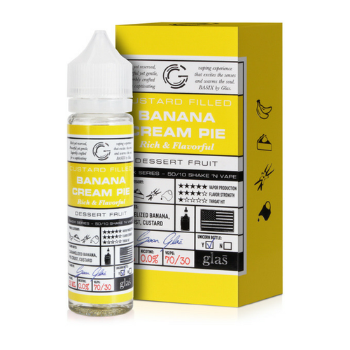 Banana Cream Pie E-liquid by Glas 50ml Shortfill