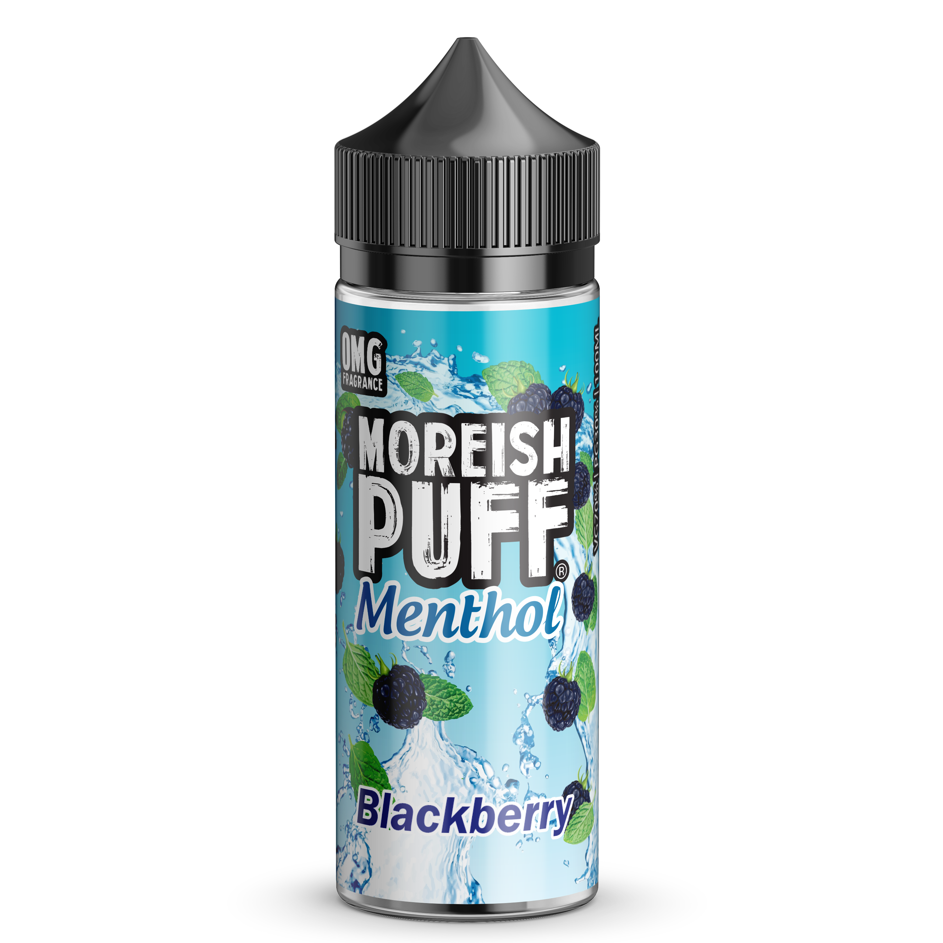 Moreish Puff Menthol Blackberry 0mg 100ml Shortfill E-Liquid