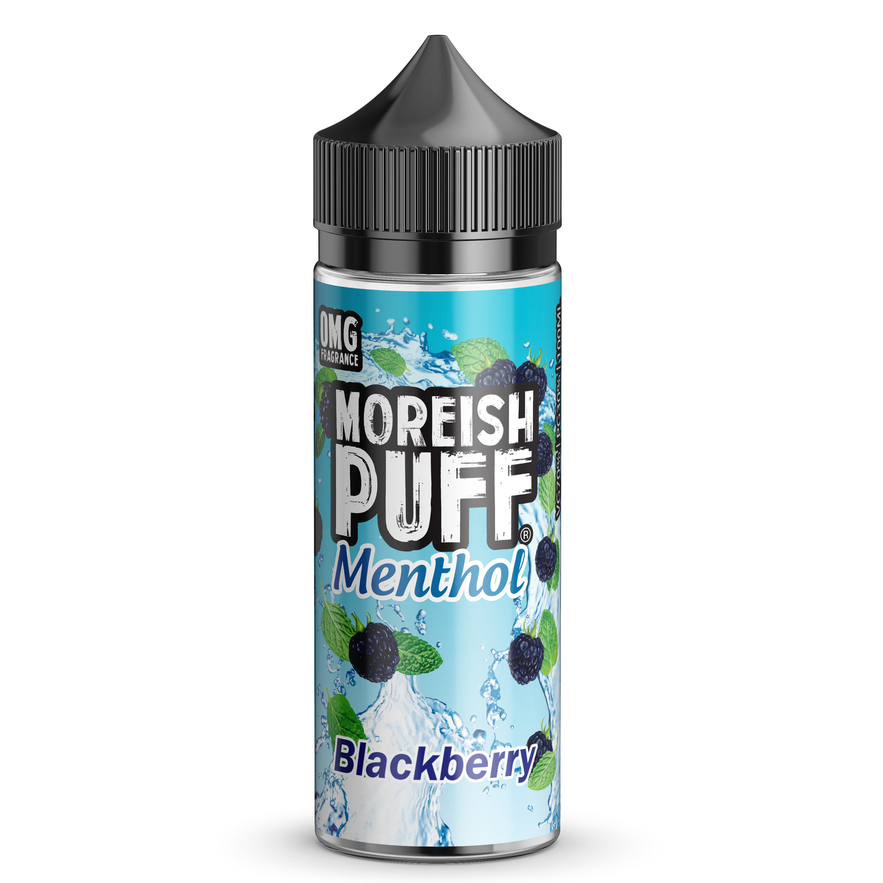 Moreish Puff Menthol Blackberry 0mg 100ml Short Fill E-Liquid