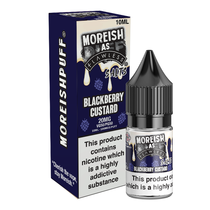 Blackberry Custard Nic Salt by Moreish Puff - Nic Salts UK