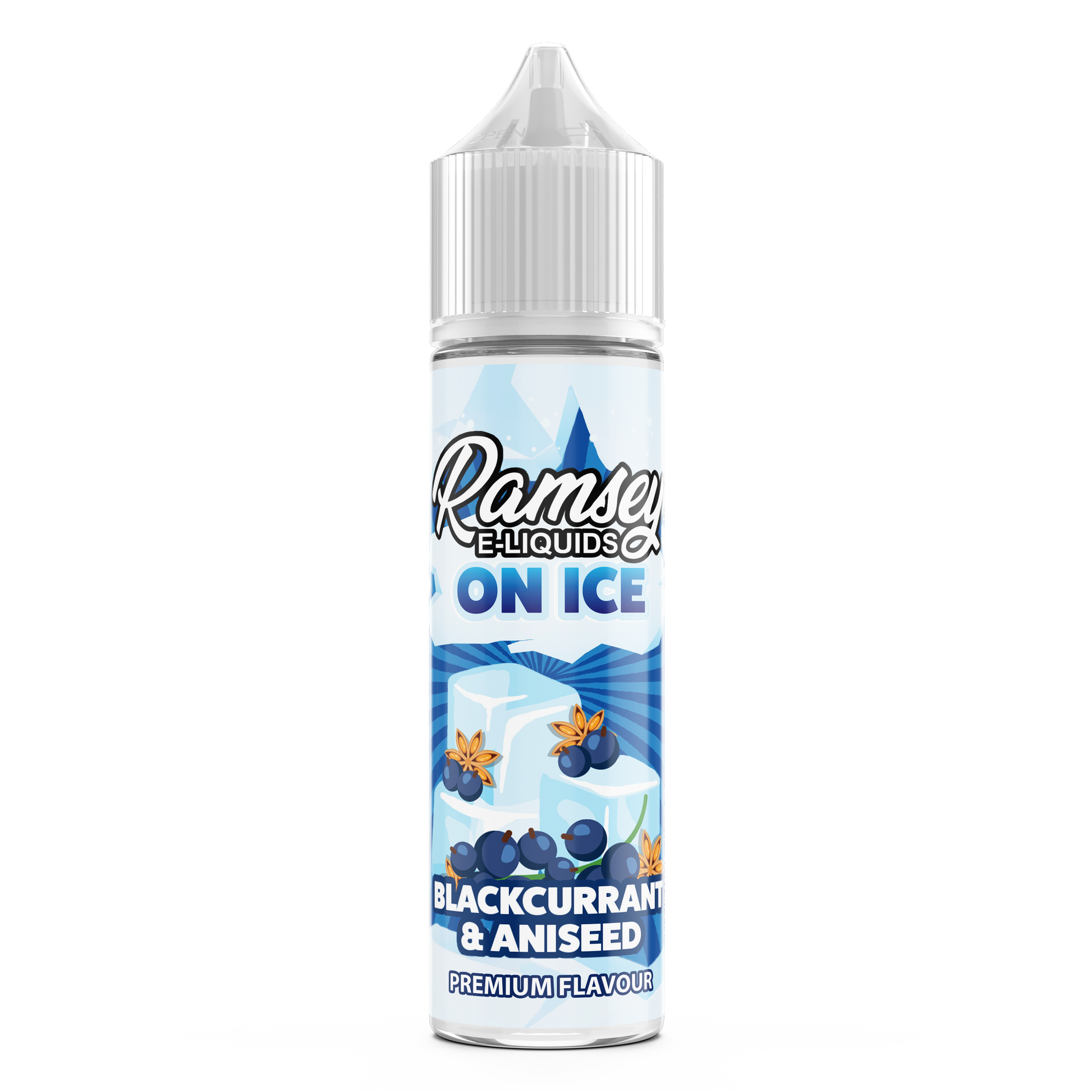 Ramsey E-Liquids On Ice Blackcurrant Aniseed 0mg 50ml Shortfill E-Liquid