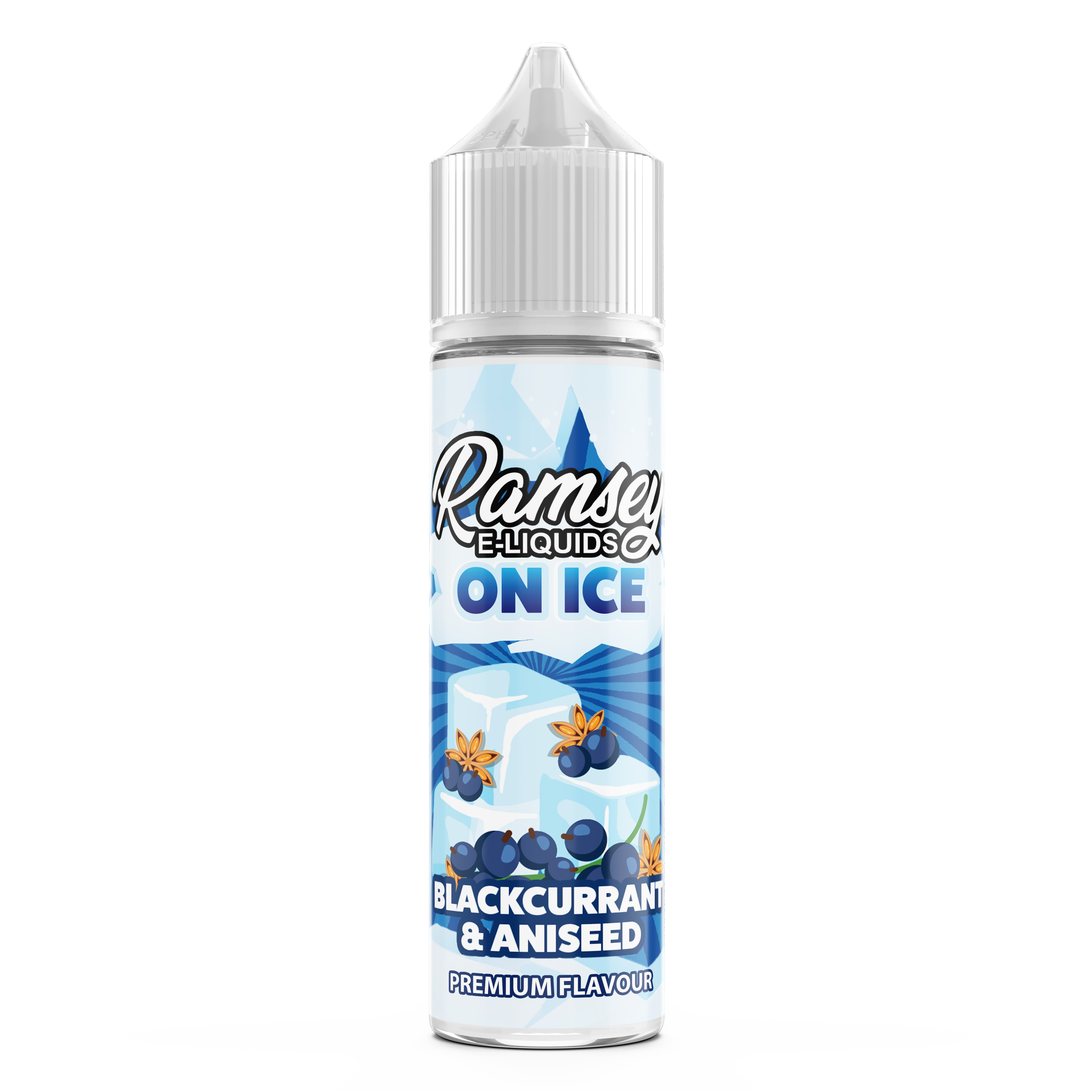 Ramsey E-Liquids On Ice Blackcurrant Aniseed 0mg 50ml Short Fill E-Liquid