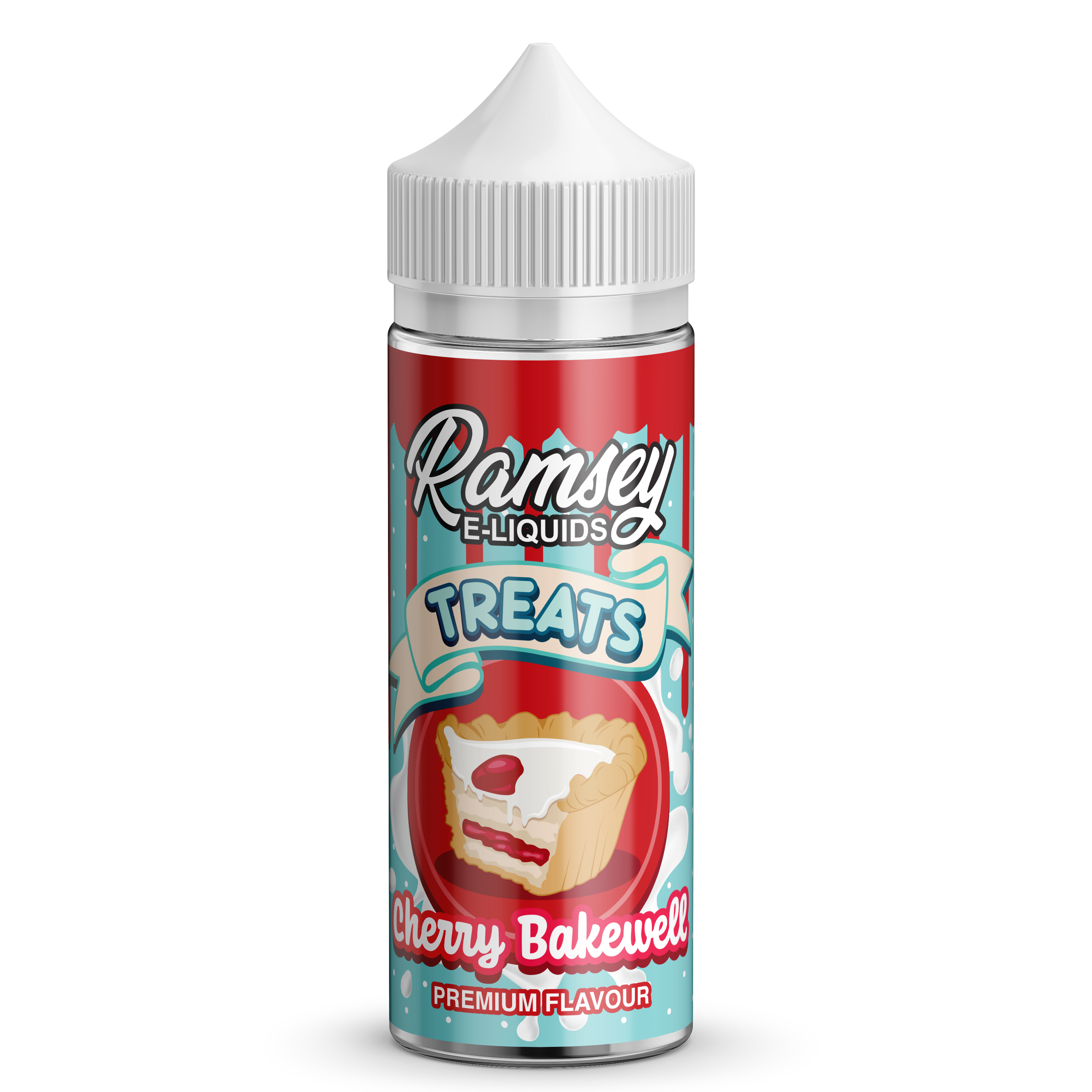 Ramsey E-Liquids Treats Cherry Bakewell 0mg 100ml Shortfill E-Liquid
