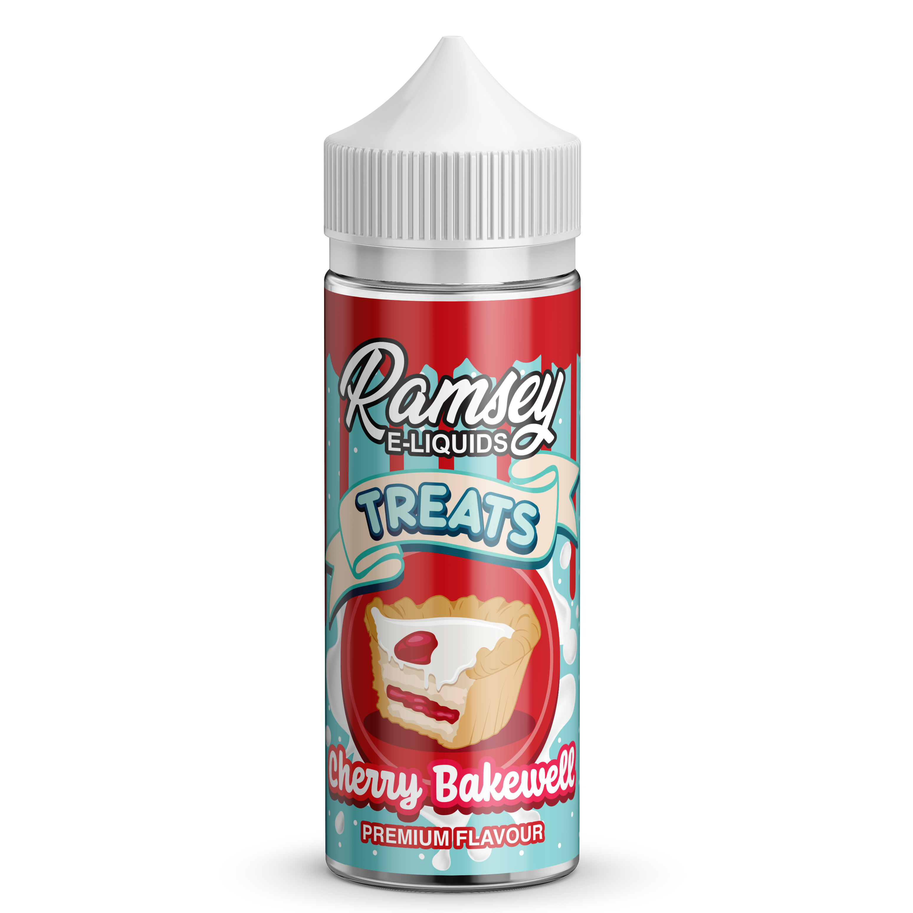 Ramsey E-Liquids Treats Cherry Bakewell 0mg 100ml Short Fill E-Liquid