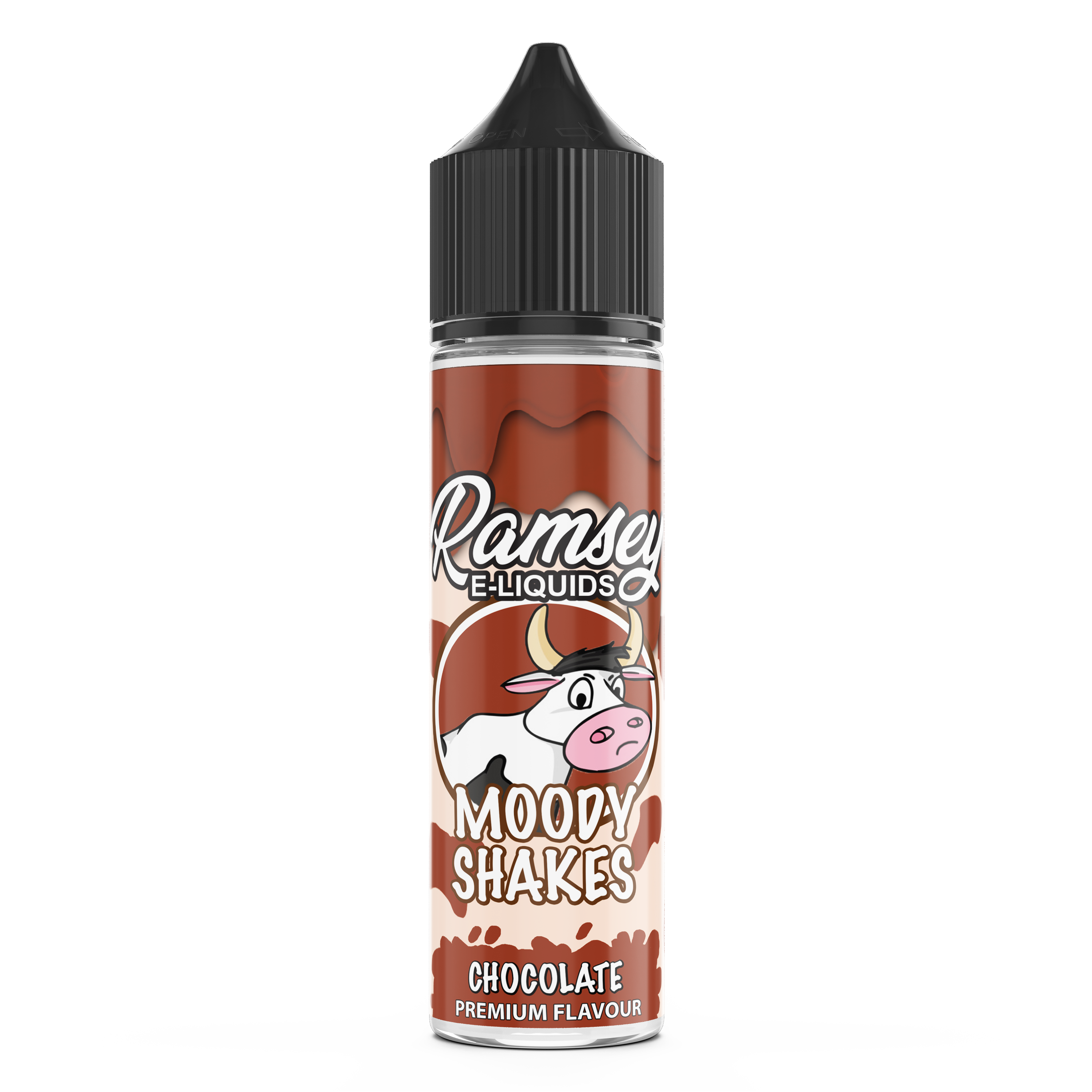 Ramsey E-Liquids Moody Shakes: Chocolate 0mg 50ml Shortfill E-Liquid