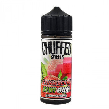 Chuffed Sweets: Strawberry Kiwi Gum 0mg 100ml Short Fill E-Liquid