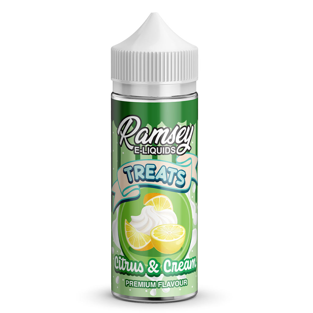 Ramsey E-Liquids Treats Citrus Cream 0mg 100ml Shortfill E-Liquid