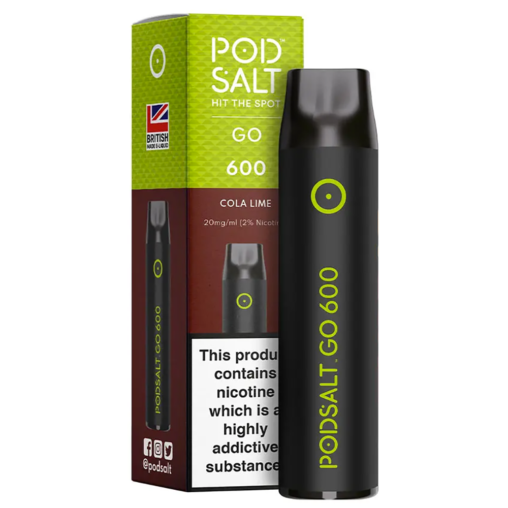 Pod Salt Go 600 Disposable Vape Device-Cola Lime