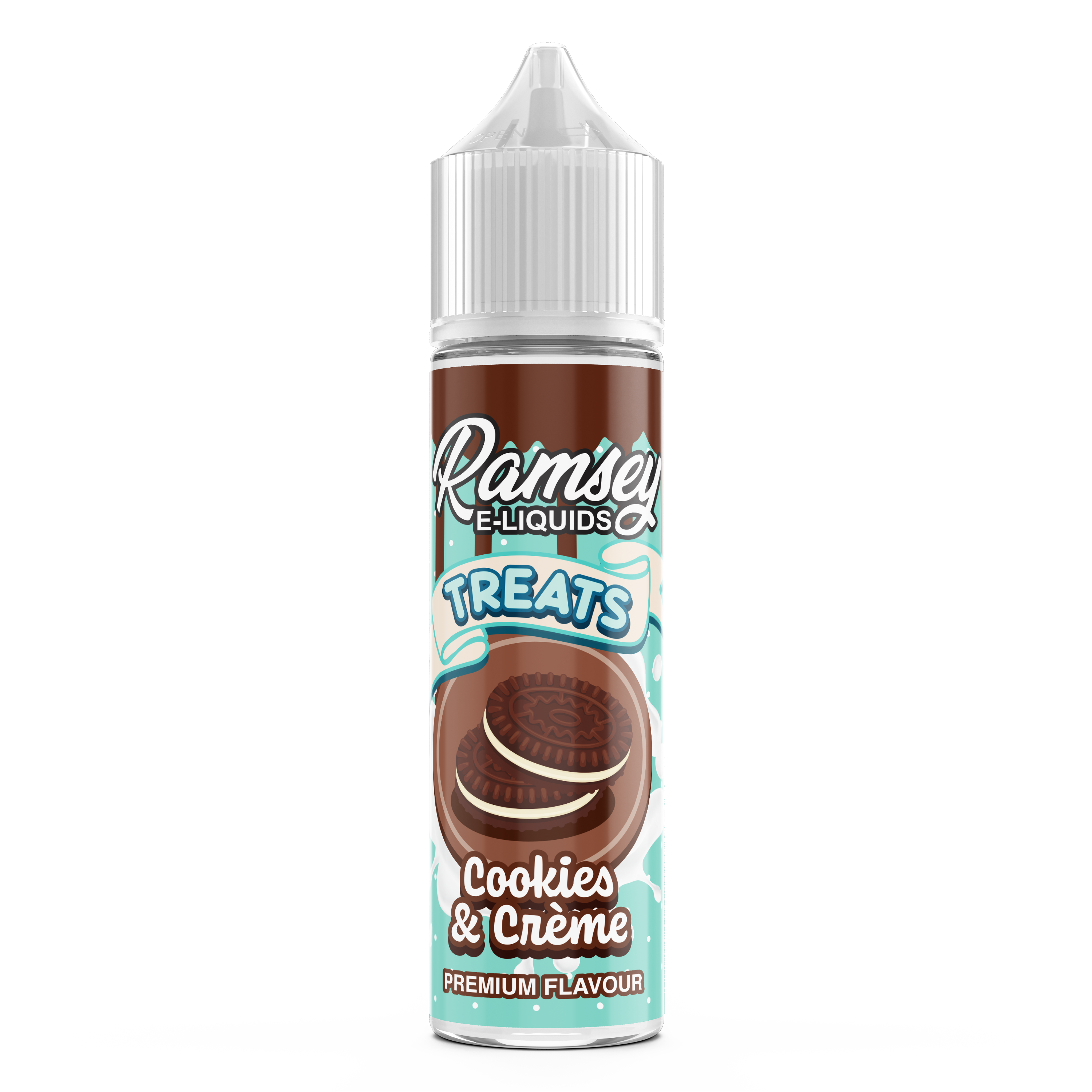 Ramsey E-Liquids Treats Cookies Cream 0mg 50ml Short Fill E-Liquid