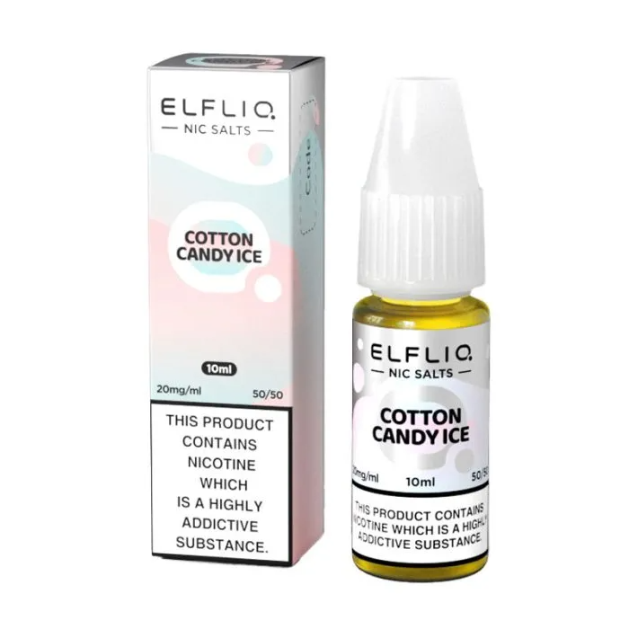 Elf Bar ELFLIQ Cotton Candy Ice Nic Salt 10ml-10mg