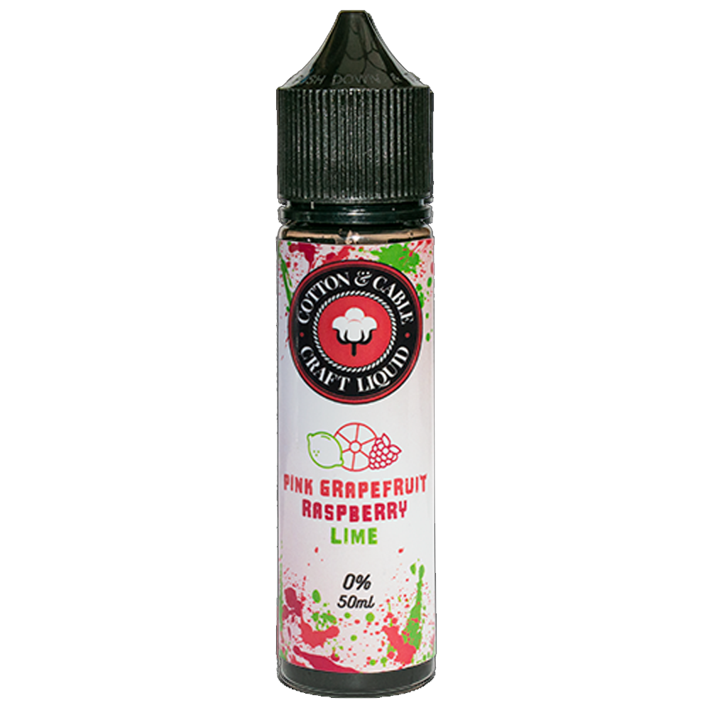 Pink Grapefruit Raspberry Lime by Cotton & Cable Fruits 50ml Shortfill