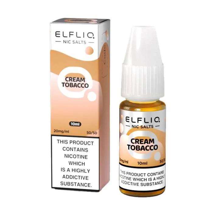 Elf Bar ELFLIQ Cream Tobacco Nic Salt 10ml-10mg