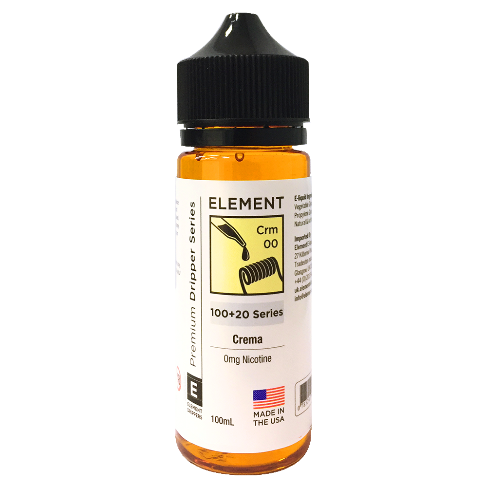Crema E-Liquid by Element 100ml Shortfill