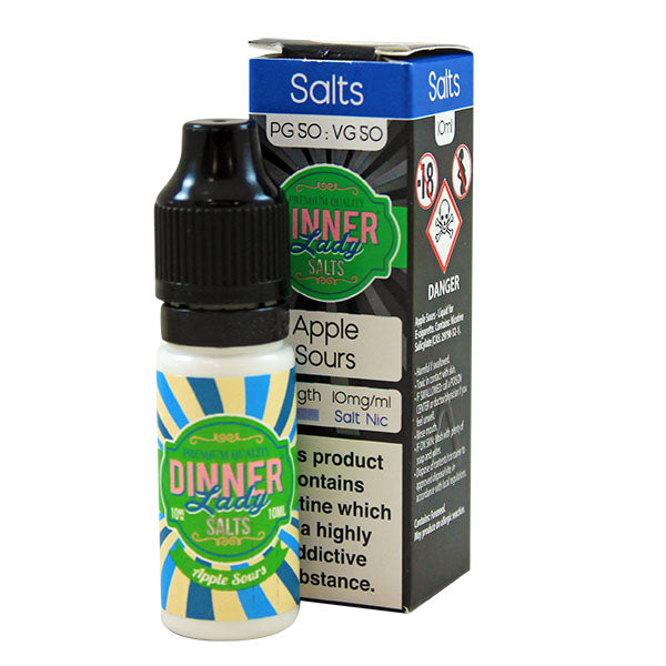 Dinner Lady Apple Sours 10ml Nic Salt (Out of Date)