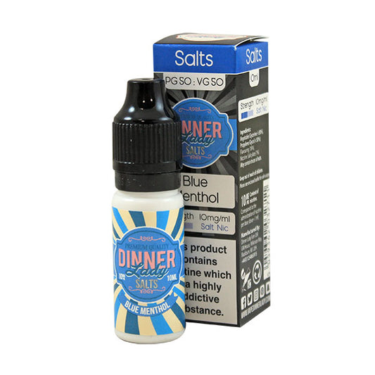 Dinner Lady Blue Menthol 10ml Nic Salt (Out of Date)