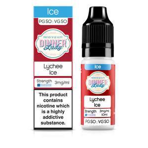 Dinner Lady Ice 50/50: Lychee Ice 10ml E-Liquid-3mg