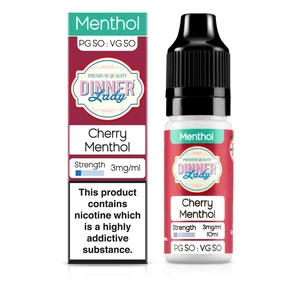 Dinner Lady Menthol 50/50: Cherry Menthol 10ml E-Liquid-3mg