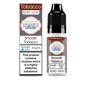 Dinner Lady Tobacco 50/50: Smooth Tobacco 10ml E-Liquid-3mg